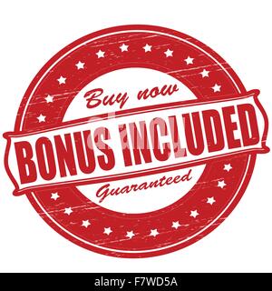 Bonus enthalten Stock Vektor