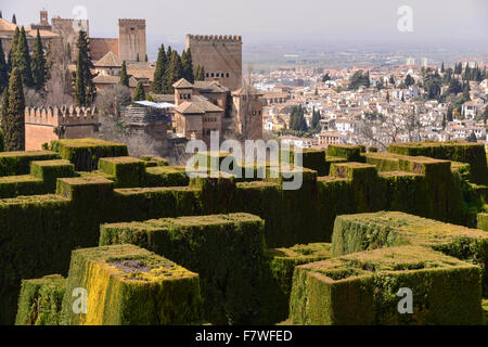 Palast Generalife, Alhambra, Granada, Spanien Stockfoto