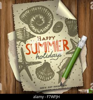 Satz von Hand gezeichnet verschiedene Elemente Stock Vektor