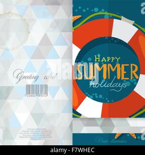 Gruß Kartendesign, Vorlage Stock Vektor