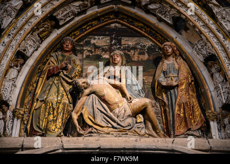 Statue in Catedral de Segovia, Spanien Stockfoto