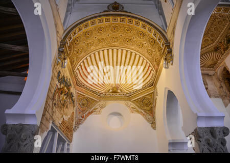 Santa Maria La Blanca, Toledo, Spanien Stockfoto