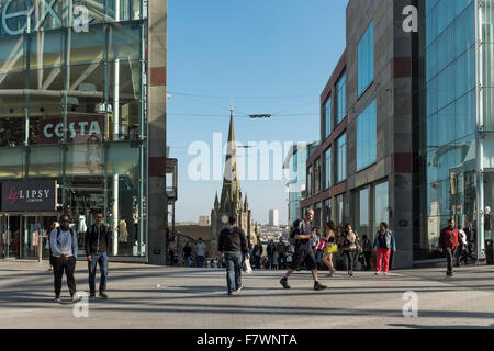 Stierkampfarena Einkaufsviertel in Birmingham, UK Stockfoto