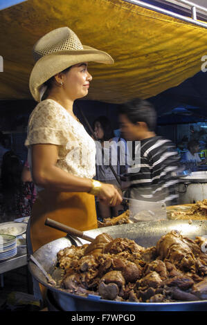 Gekochtes Schwein Bein Stall in Chang Puak Tor, Chiang Mai, Thailand Stockfoto