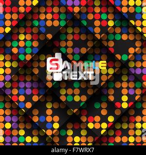 Abstrakte bunte Mosaik Musterdesign. Stock Vektor