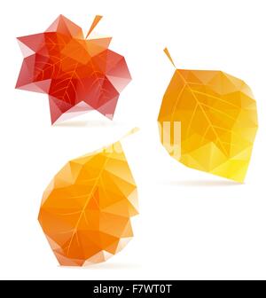 Blätter im Herbst Stock Vektor