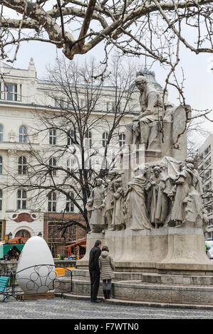 Vörösmarty ter, Budapest, Ungarn Stockfoto