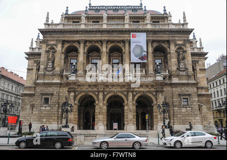 Magyar Allami Operahaz, Budapest, Ungarn Stockfoto