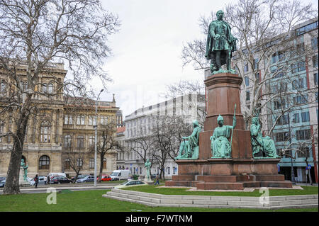 Szechenyi Istvan ter, Budapest, Ungarn Stockfoto