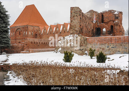 Ruiny begegnen Krzyżackiego, Toruń, Polen Stockfoto