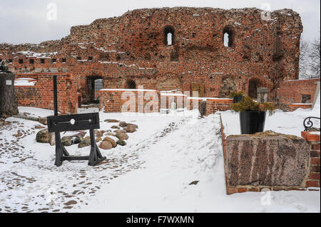 Ruiny begegnen Krzyżackiego, Toruń, Polen Stockfoto