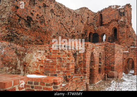 Ruiny begegnen Krzyżackiego, Toruń, Polen Stockfoto