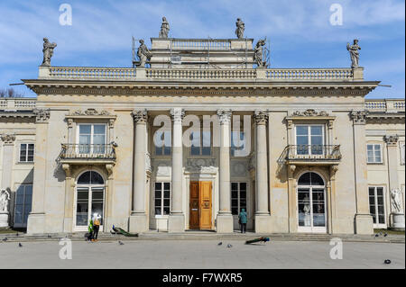 Palast auf dem Wasser in Łazienki kann, Warschau, Polen Stockfoto