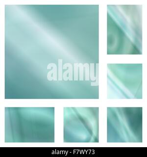 Licht/Petrol gradient abstrakten Hintergrund-set Stock Vektor