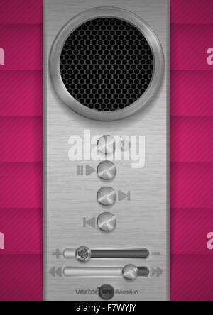 Abstrakte Lautsprecher-Konzept-Design Stock Vektor