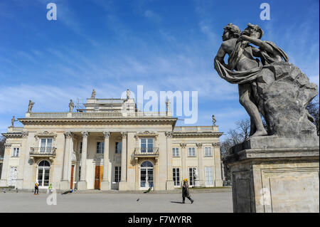 Palast auf dem Wasser in Łazienki kann, Warschau, Polen Stockfoto