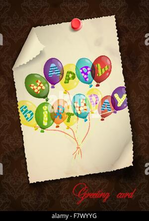 Gruß Kartendesign, Vorlage Stock Vektor