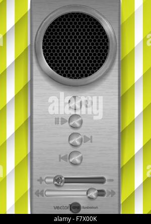 Abstrakte Lautsprecher-Konzeption. Stock Vektor