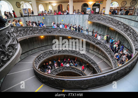 Wendeltreppe in den Vatikanischen Museen, Vatikan Stockfoto