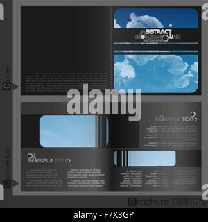 Broschüre-Template-Design Stock Vektor