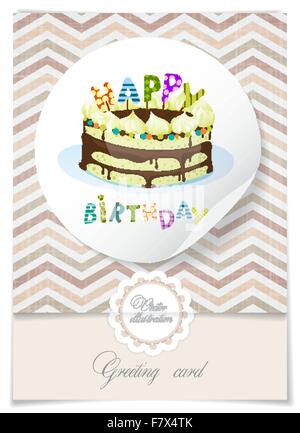 Gruß Kartendesign, Vorlage Stock Vektor