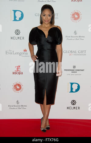 Sarah Jane Crawford bei der globalen Gabe Gala 2015 in London Stockfoto