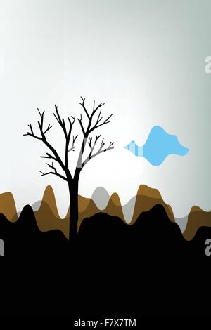 Herbst Landschaft Stock Vektor