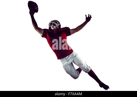 American Football-Spieler, erzielte einen touchdown Stockfoto