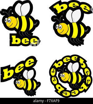 Bee icons Stock Vektor