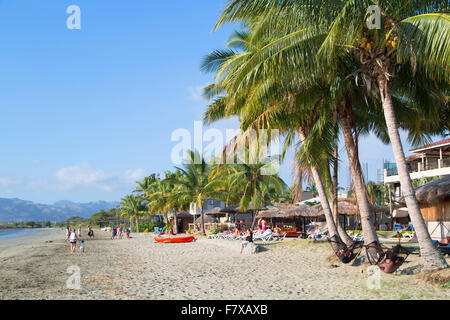 Resorts auf neue Stadtstrand, Nadi, Viti Levu, Fidschi Stockfoto