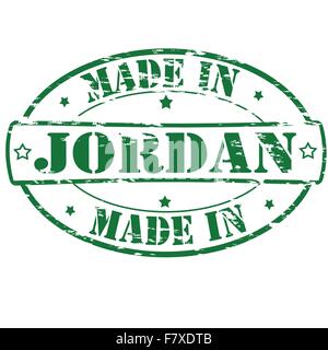 Made in Jordanien Stock Vektor