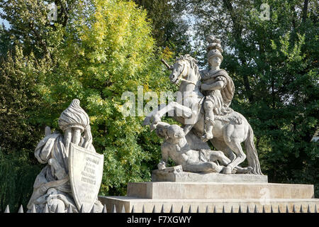 Sobieski Denkmal von Franciszek Pinck in Warschau Stockfoto