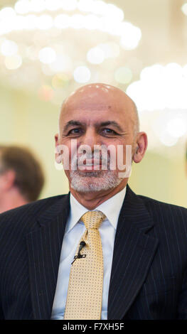 Berlin, Deutschland. 3. Dezember 2015. Präsident von Afghanistan Ashraf Ghani, abgebildet auf einer Veranstaltung organisiert von der Körber-Stiftung im Hotel Adlon in Berlin, Deutschland, 3. Dezember 2015. Foto: BERND VON JUTRCZENKA/DPA/Alamy Live-Nachrichten Stockfoto