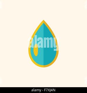 Flache Symbol Wasser Stock Vektor