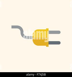 Flache Stecker Symbol Stock Vektor