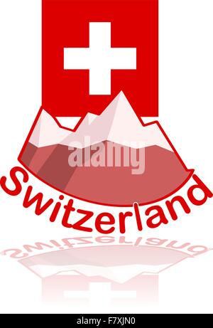 Schweiz-Symbol Stock Vektor