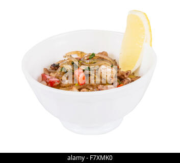 Asiatische pikante Meeresfrüchte Nudeln Stockfoto