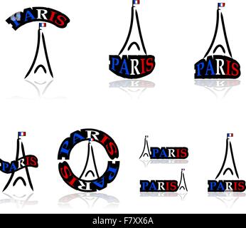 Paris-Symbole Stock Vektor