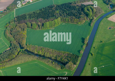 verlassenen Kanal des Flusses Hunte, Landkreis Vechta, Niedersachsen, Deutschland Stockfoto