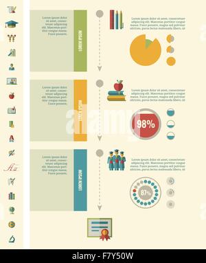 Bildung-Infografiken. Stock Vektor