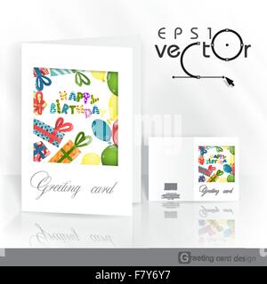 Gruß Kartendesign, Vorlage Stock Vektor