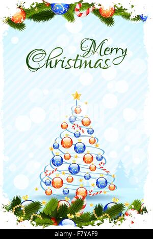 Weihnachtsgrußkarte Stock Vektor