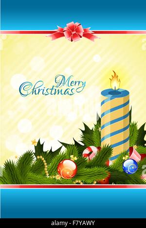 Frohe Weihnachtsgrußkarte Stock Vektor