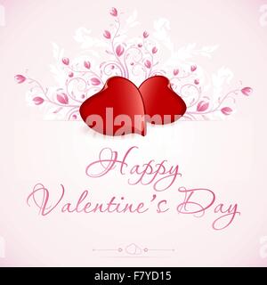 Karte zum Valentinstag Stock Vektor