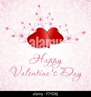 Karte zum Valentinstag Stock Vektor