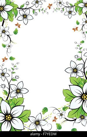 Blumenrahmen Stock Vektor