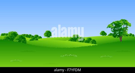Sommerlandschaft Stock Vektor