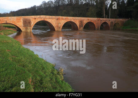 Bredwardine Brücke über den Fluss Wye in Herefordshire Stockfoto