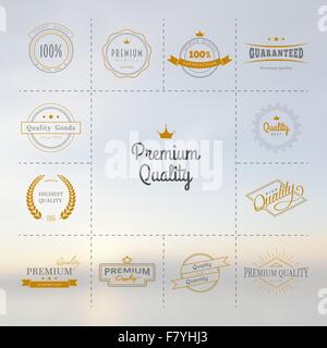 Premium-Qualität-Etiketten-set Stock Vektor