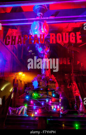 Chapeau Rouge Bar Nachtclub, in der Nähe von Altstädter Ring.  Prag-Tschechien-Europa Stockfoto